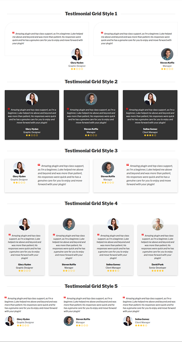 CL Testimonial - Testimonial-Add-On für Visual Composer