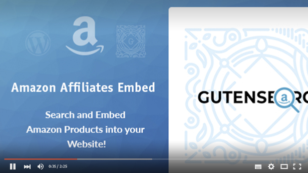 GutenSearch - Amazon Affiliates-Produkte suchen und einbetten - 6