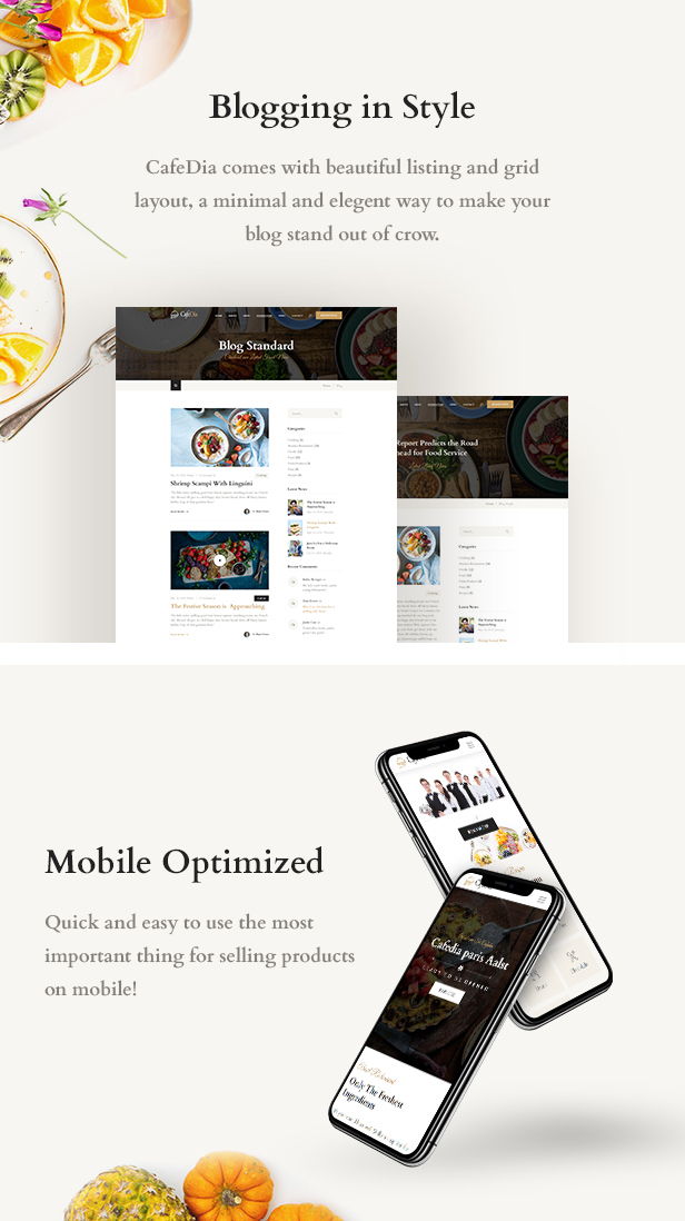 CafeDia - Restaurant WordPress Theme - 4