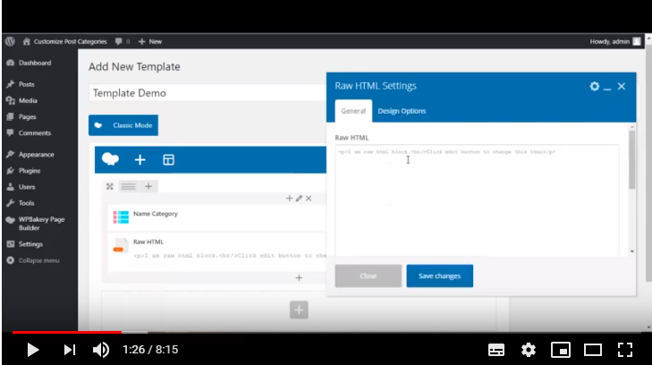 Anpassen der Post-Kategorien für WPBakery Page Builder (ehemals Visual Composer) - 1