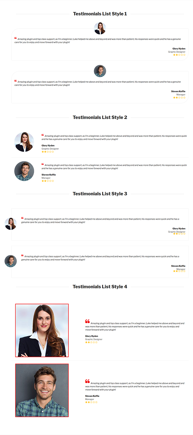 CL Testimonial - Testimonial-Add-On für Visual Composer