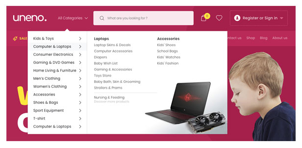 Uneno - Kinderbekleidungs- und Spielzeuggeschäft WooCommerce Theme - 12
