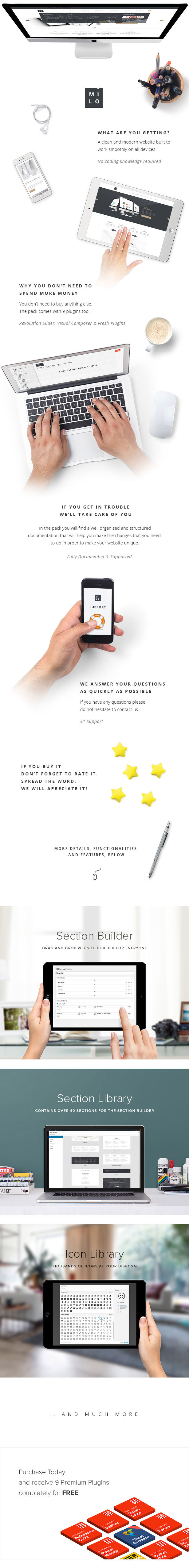 Milo - Responsive & Mehrzweck WordPress Theme - 22