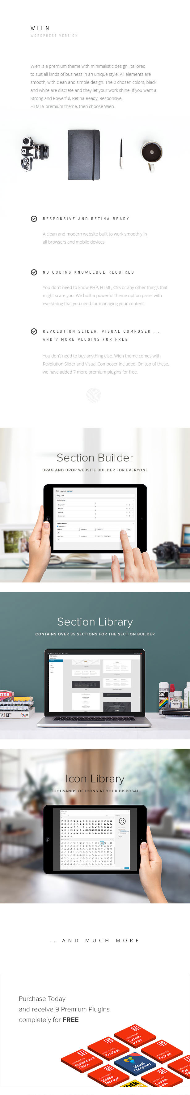 Wien - Responsive & Mehrzweck WordPress Theme - 22