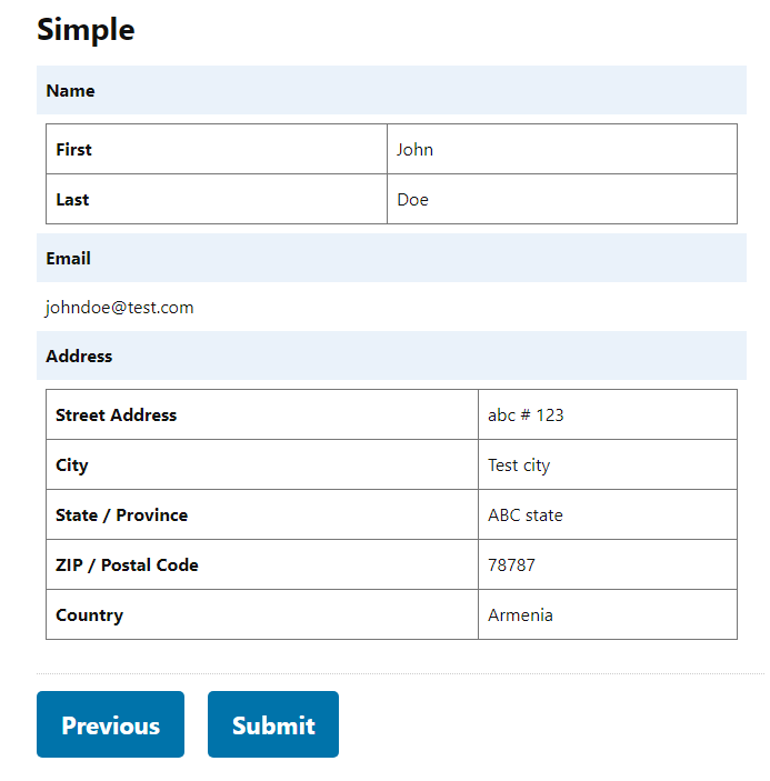 Gravity Forms Preview Submission Plugin - 1