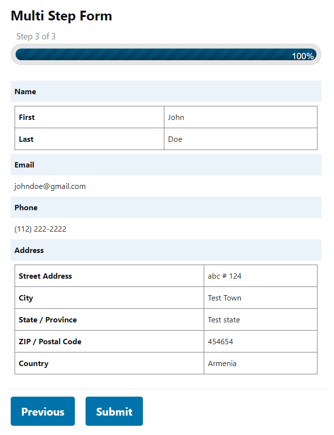 Gravity Forms Preview Submission Plugin - 2