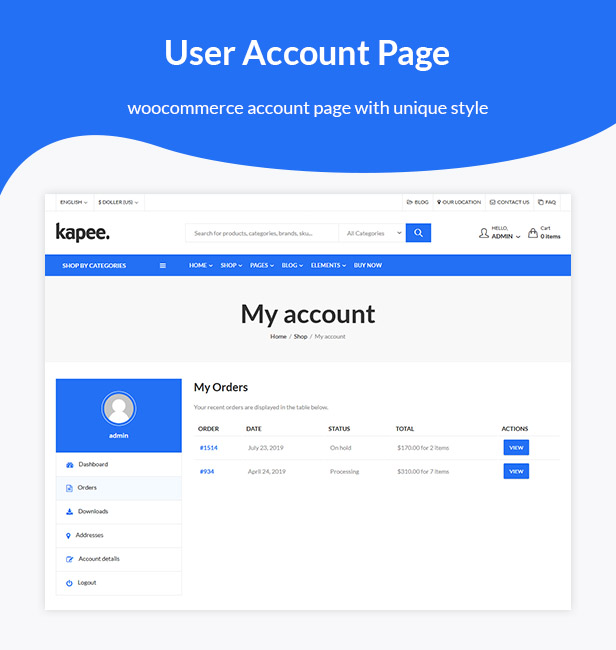Kapee - Modegeschäft WooCommerce Theme 14