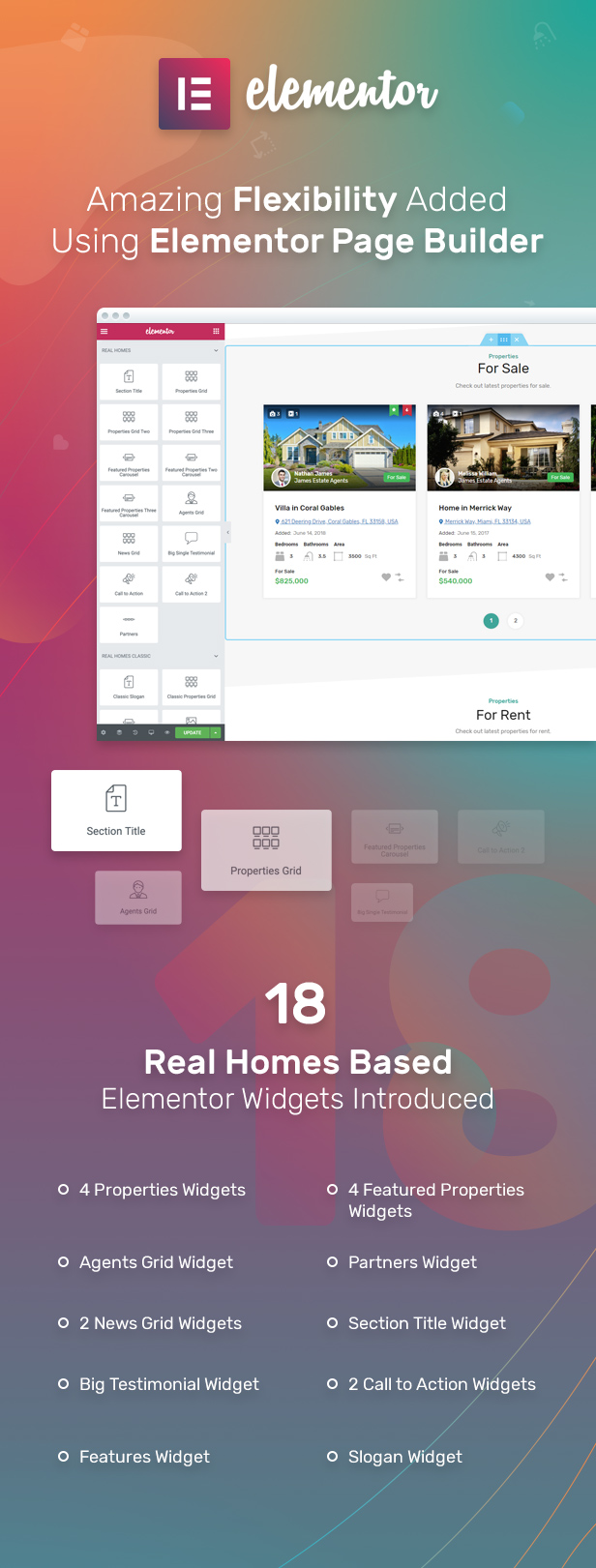 Elementor Page Builder-Unterstützung