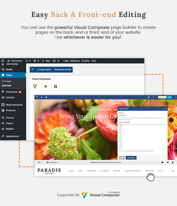 Paradise - Reaktionsschneller Countdown für das WordPress-Theme von WooCommerce