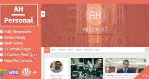 AH Personal – Kreativer Lebenslauf & Blog Template