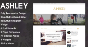 Ashley – Ein WordPress Blog Vorlage