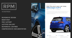 Auto- und Motorradhändler Landing Page WordPress – RPM