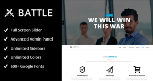 Battle – Responsives WordPress-Template für mehrere Zwecke
