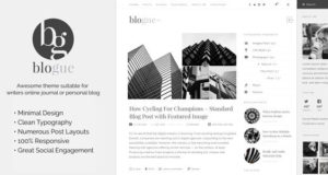 Blogue – Persönliches Blog WordPress Template