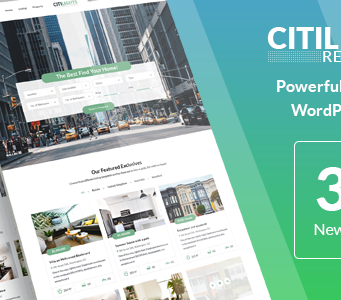 CitiLights - Immobilien WordPress Template