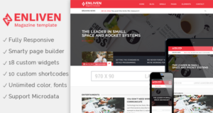 Das Enliven – Parallax Blog und Magazin WordPress Vorlage