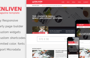 Das Enliven – Parallax Blog und Magazin WordPress Vorlage