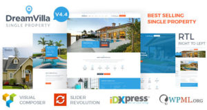 DreamVilla – Single Property Immobilien WordPress Template