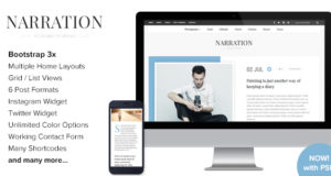Erzählung – Ein Responsive WordPress Blog Template