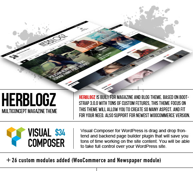 HerBlogz - Clean WP Multiconcept Magazine Theme - 5