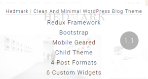 Hedmark | Sauberes und minimal ansprechendes WordPress-Blog-Template