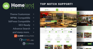 Homeland - Responsive Real Estate Layout für WordPress