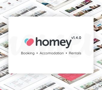 Homey - Buchung und Vermietung WordPress Layout