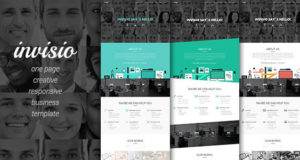 Invisio Business – Kreatives Onepage-Design