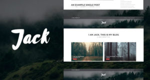 Jack – Sauberes modernes Blogging & Fotografie Thema