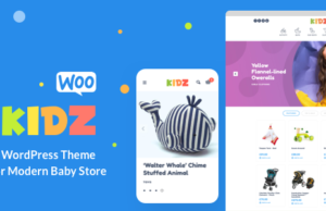 KIDZ – Baby Shop & Kindergeschäft WordPress WooCommerce Layout
