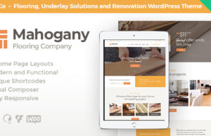 Mahagoni | Bodenbelagsunternehmen WordPress Layout