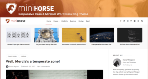 MiniHorse – Responsive Clean & Minimal WordPress Blog Vorlage