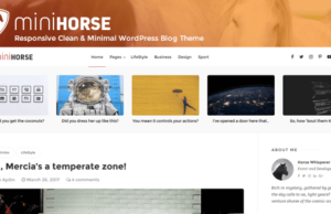 MiniHorse – Responsive Clean & Minimal WordPress Blog Vorlage