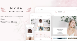 Myha – Accessoiresshop & Friseursalon WordPress Layout
