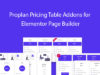 Proplan - Preistabellen-Addons für Elementor Page Builder
