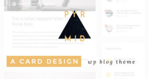 Pyramide – Responsive Blogging WordPress-Layout