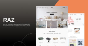 Raz - Sauberes, minimales WooCommerce-Template