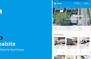 Realsite – Material Immobilien WordPress Vorlage