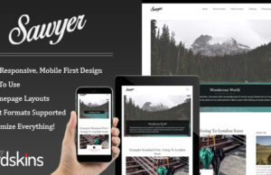 Sawyer – Sauberes und reaktionsschnelles WordPress-Blog-Template