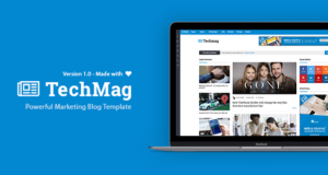 TechMag – Mehrzweck WordPress News und Magazine Vorlage