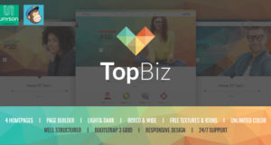 TopBiz – Responsive Corporate WordPress Vorlage