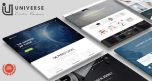 Universum – Responsives WordPress-Template für kreative Mehrzweckgeschäfte