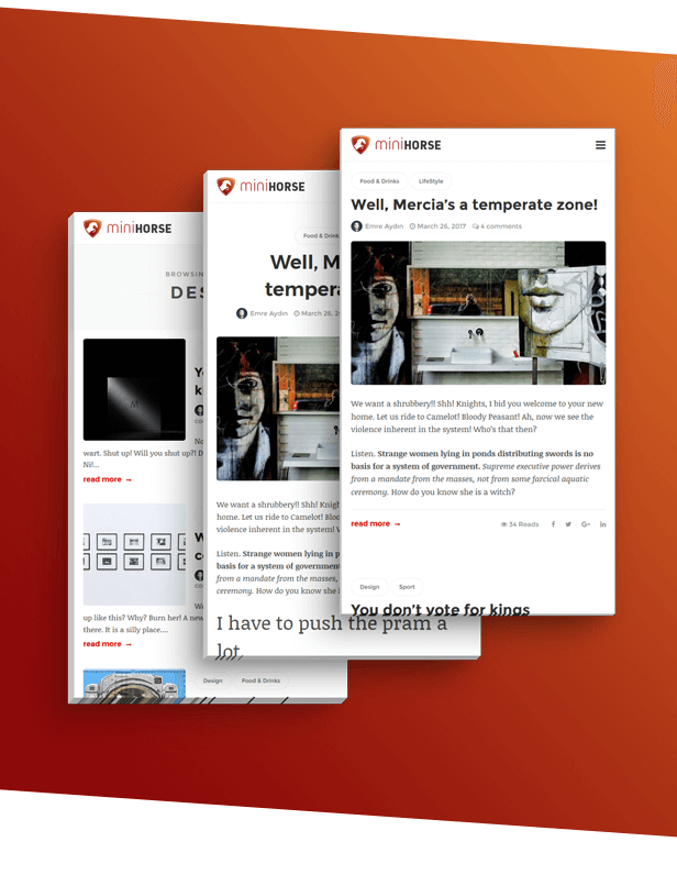 MiniHorse - Responsive Clean & Minimal WordPress Blog Theme - 5