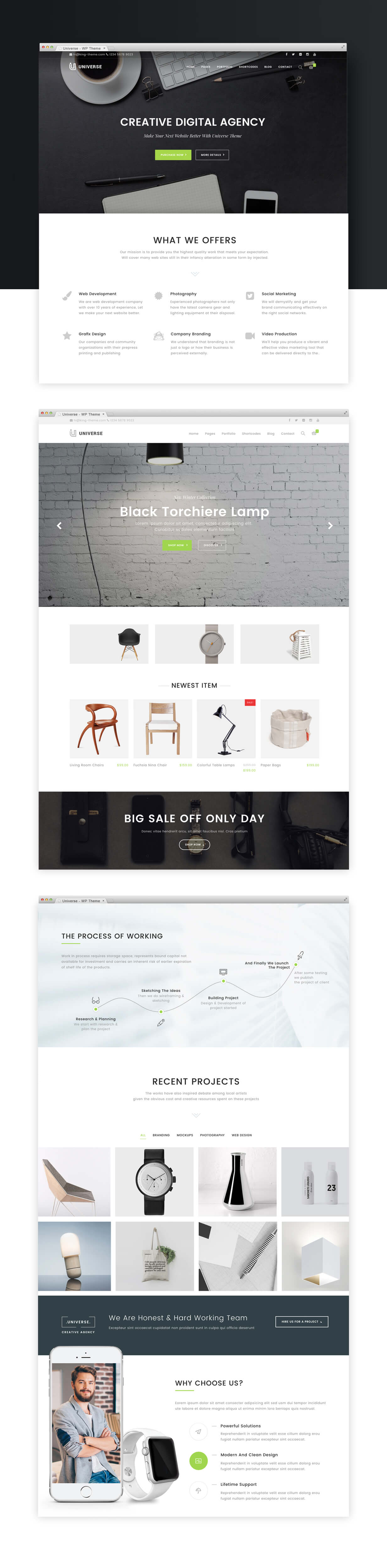 Universum - Responsives WordPress-Theme für kreative Mehrzweckgeschäfte - 5