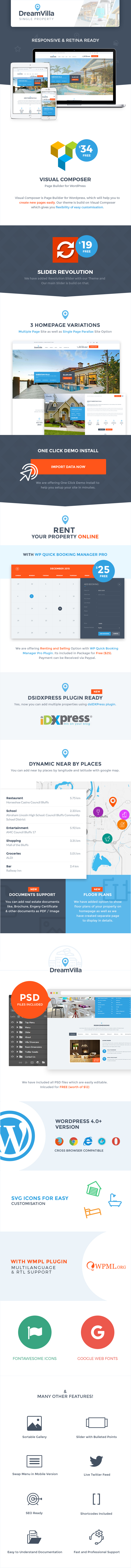 DreamVilla - Single Property Immobilien WordPress Theme - 2