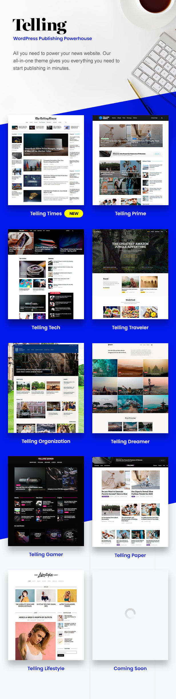 Telling - Multi-Concept News und Publishing Theme - 1