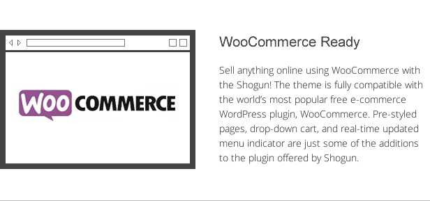 Shogun-Funktionen - Integration von Woocommerce