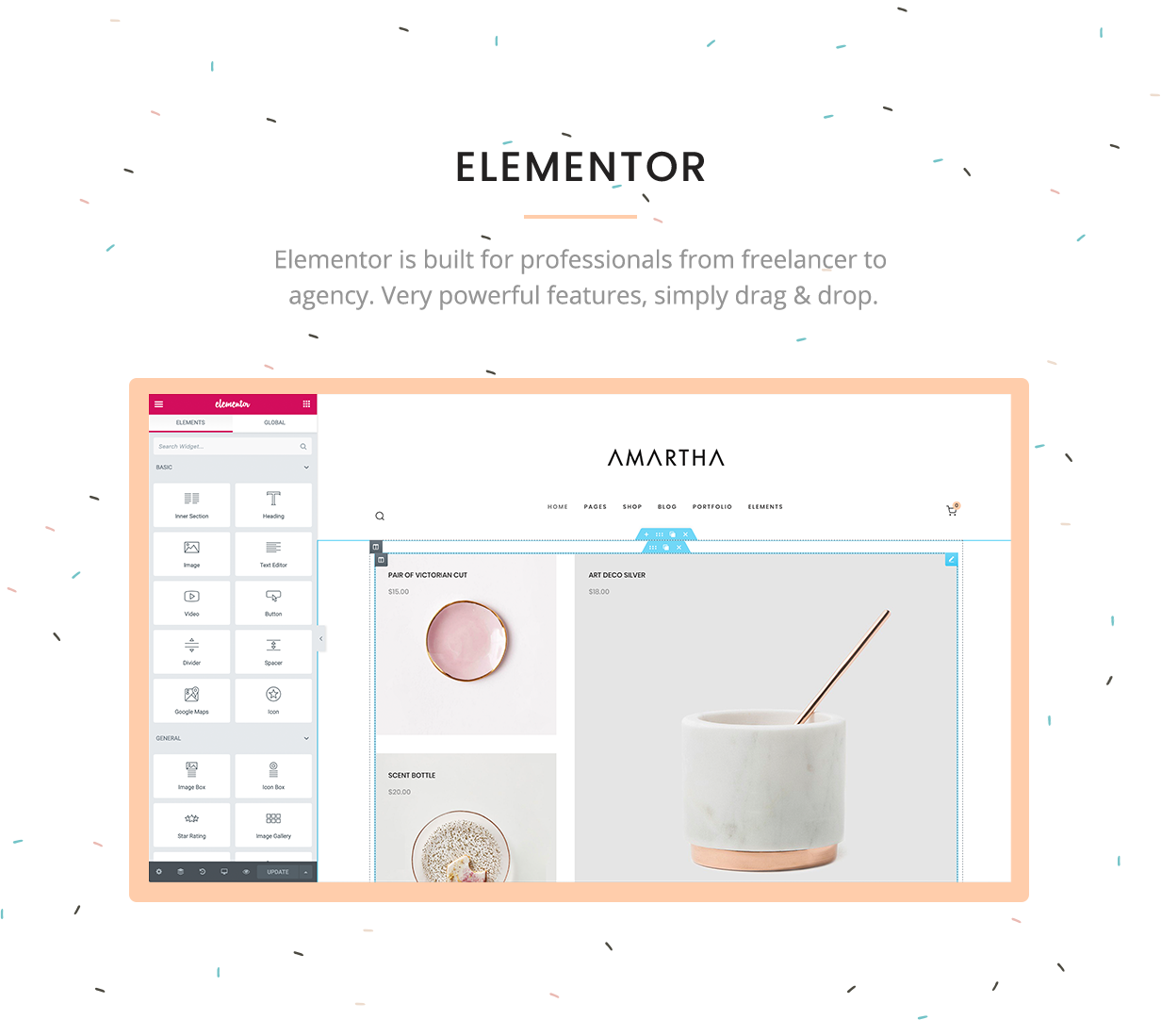 Amartha - Moderne Elementor WooCommerce-Themen