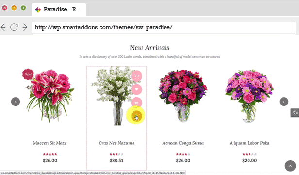 Responsive WooCommerce WordPress Theme Schnellansicht