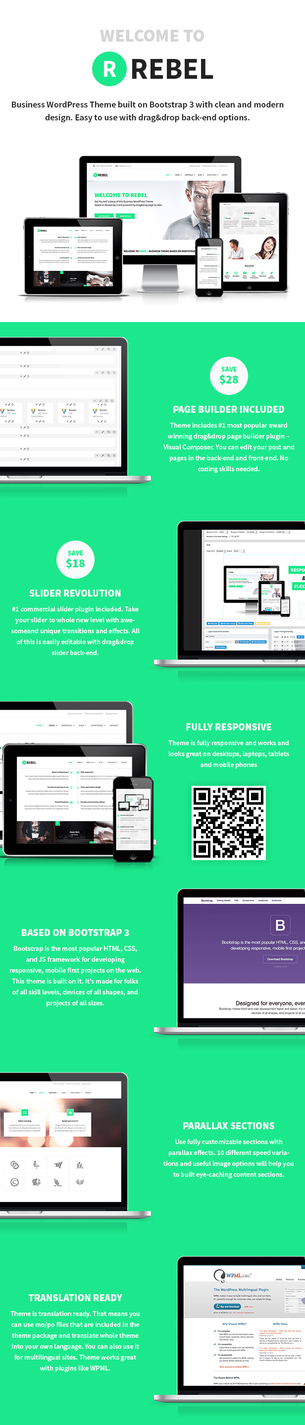 Rebel WP Theme Beschreibung Rebel WP Theme Beschreibung